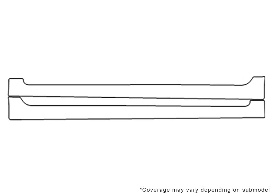 cruze Avery Dennison Clear Bra Door Cup Precut PPF Diagram