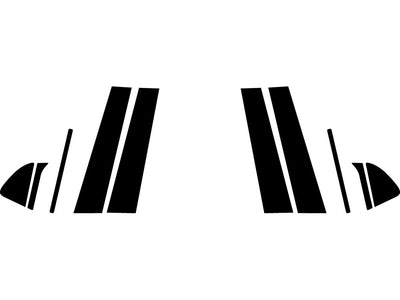 chevrolet cruze 2016-2019 Carbon Fiber Pillar Trim Diagram