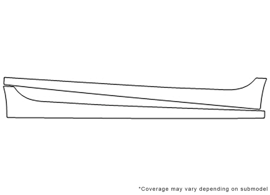 cruze 3M Clear Bra Door Cup Precut PPF Diagram