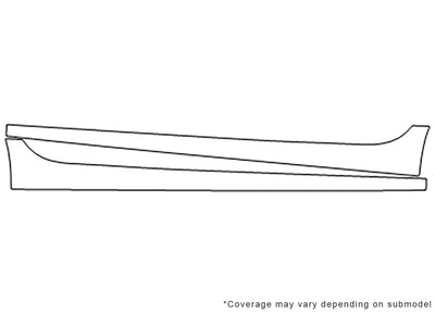 cruze Avery Dennison Clear Bra Door Cup Precut PPF Diagram