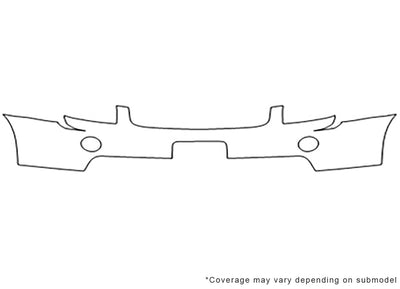 equinox 3M Clear Bra Bumper Precut PPF Diagram