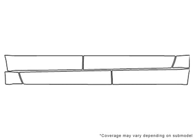 equinox Avery Dennison Clear Bra Door Cup Precut PPF Diagram