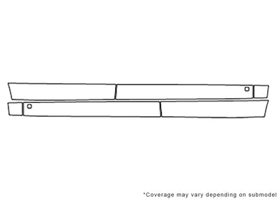equinox 3M Clear Bra Door Cup Precut PPF Diagram