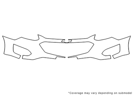 equinox 3M Clear Bra Bumper Precut PPF Diagram