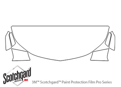 equinox 3M Clear Bra Hood Precut PPF Diagram