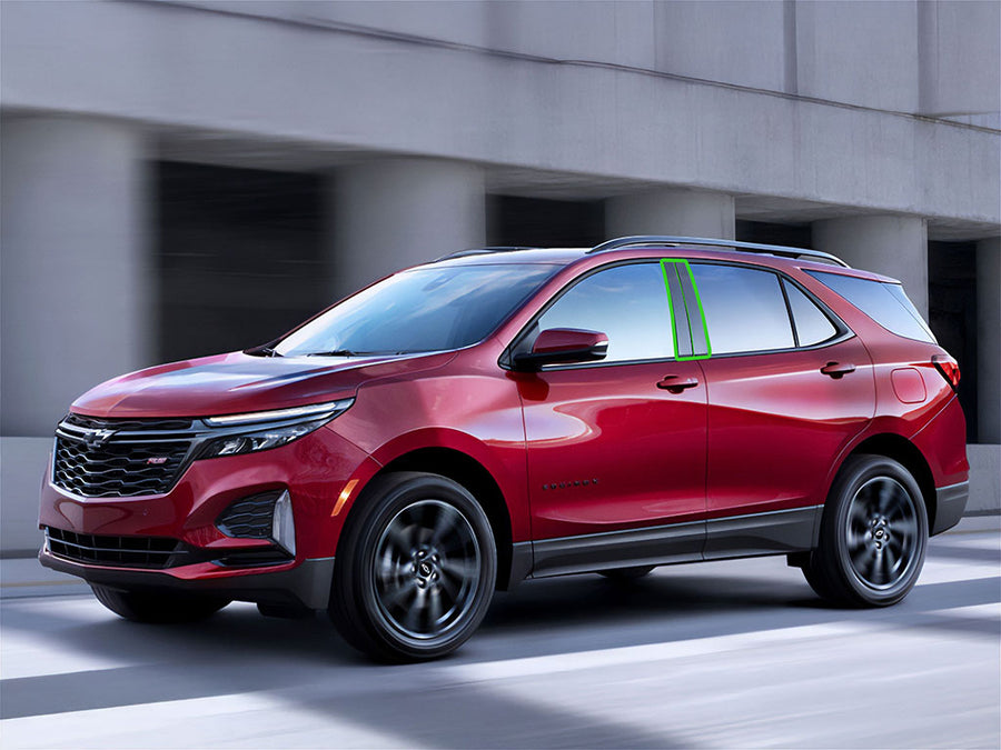 chevrolet equinox 2018-2024 Pillar Post Trim Installation Location
