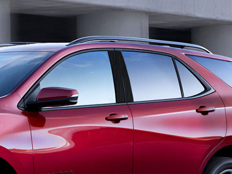 chevrolet equinox 2018-2024 Brushed Aluminum Black Pillar Cover Diagram