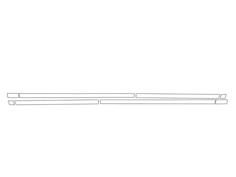 equinox 3M Clear Bra Door Cup Precut PPF Diagram