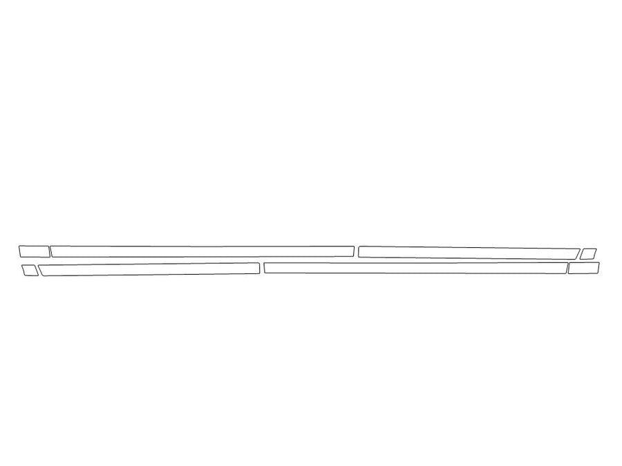 equinox Avery Dennison Clear Bra Door Cup Precut PPF Diagram