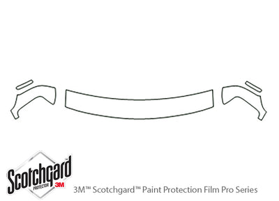 express 3M Clear Bra Hood Precut PPF Diagram