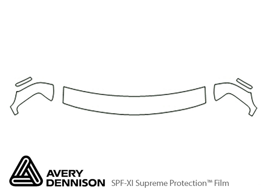 express Avery Dennison Clear Bra Hood Precut PPF Diagram