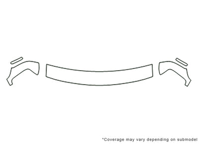 express 3M Clear Bra Hood Precut PPF Diagram