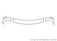 express Avery Dennison Clear Bra Hood Precut PPF Diagram