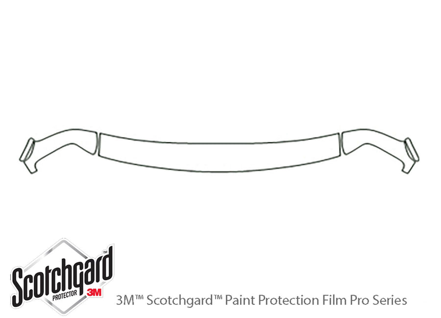 express 3M Clear Bra Hood Precut PPF Diagram