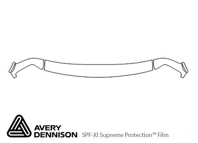 express Avery Dennison Clear Bra Hood Precut PPF Diagram