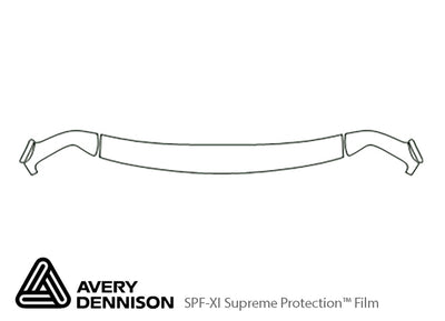 express Avery Dennison Clear Bra Hood Precut PPF Diagram