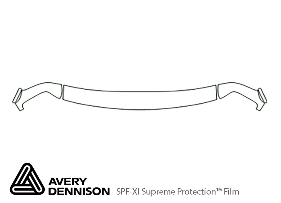 express Avery Dennison Clear Bra Hood Precut PPF Diagram