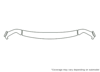 express 3M Clear Bra Hood Precut PPF Diagram