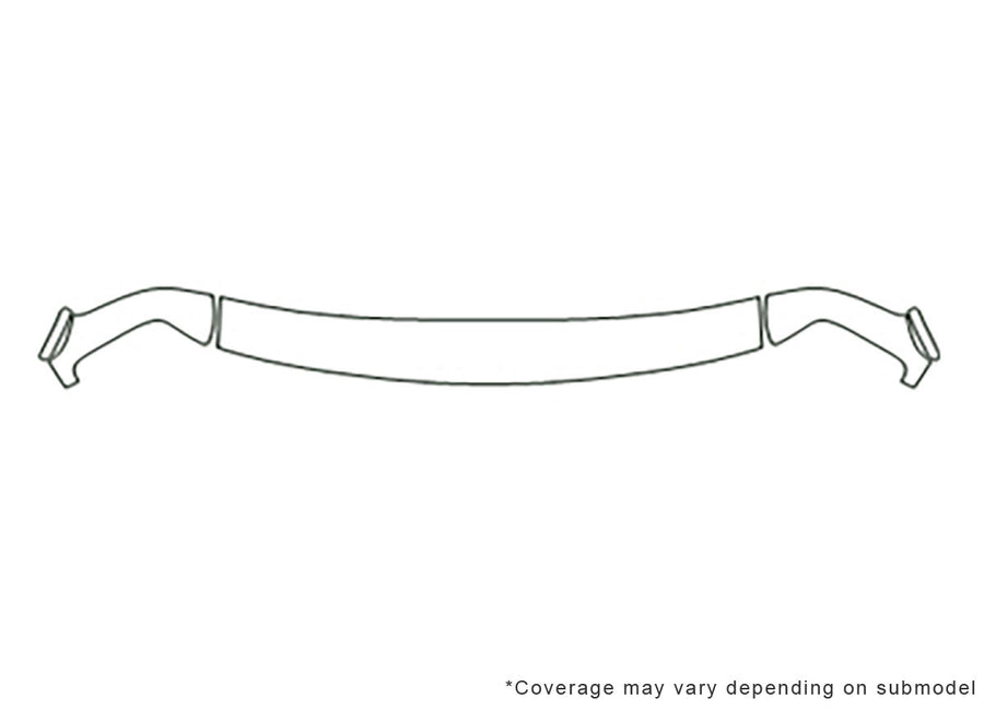 express 3M Clear Bra Hood Precut PPF Diagram