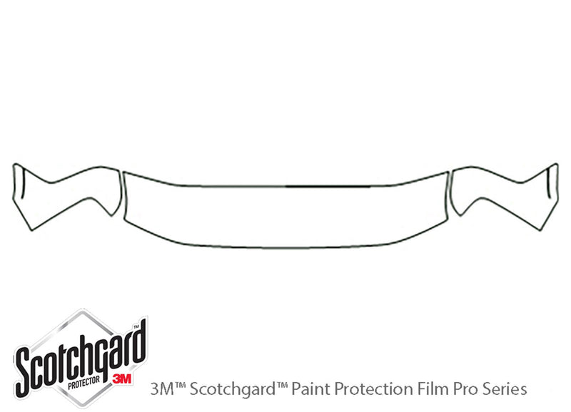 express 3M Clear Bra Hood Precut PPF Diagram