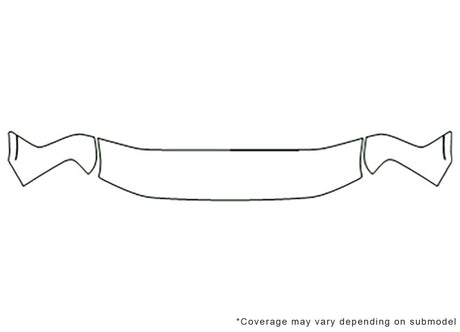 express 3M Clear Bra Hood Precut PPF Diagram