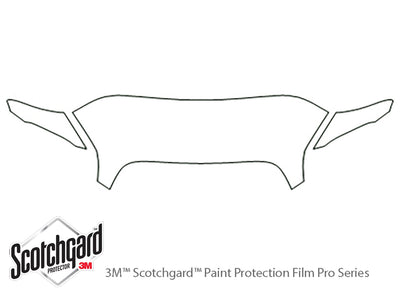 hhr 3M Clear Bra Hood Precut PPF Diagram