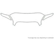 hhr 3M Clear Bra Hood Precut PPF Diagram