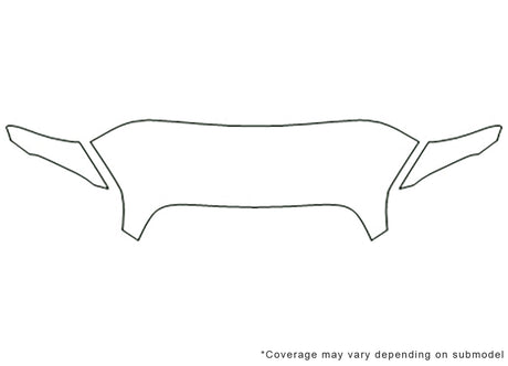 hhr 3M Clear Bra Hood Precut PPF Diagram