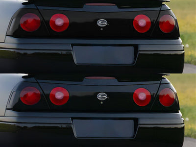 impala Before and After Smoked Taillights