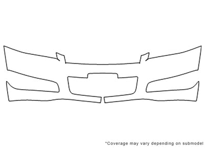 impala 3M Clear Bra Bumper Precut PPF Diagram