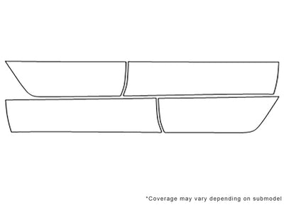 impala Avery Dennison Clear Bra Door Cup Precut PPF Diagram