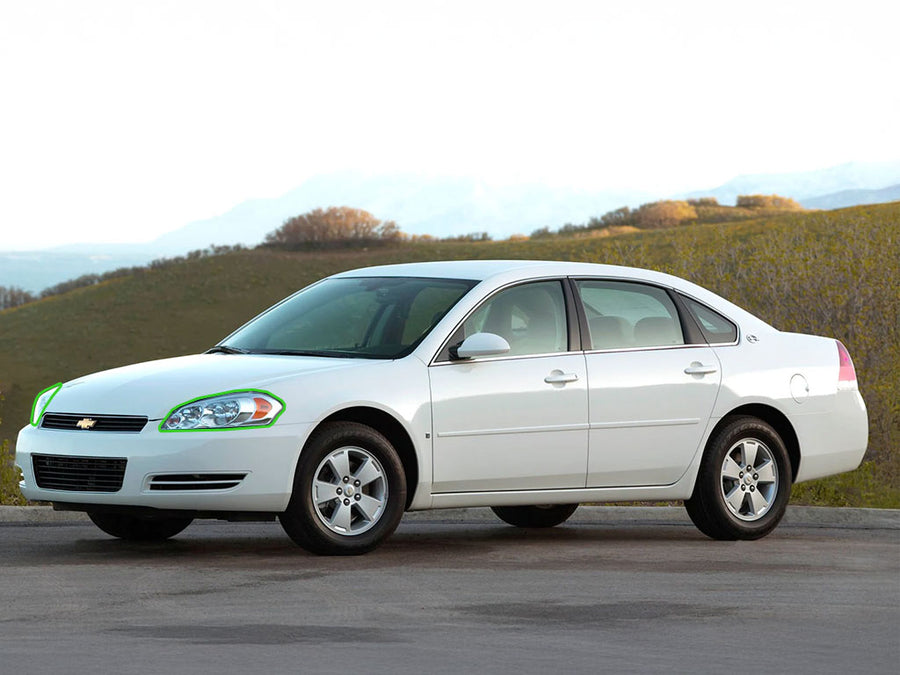 chevrolet impala 2006-2013 Headlight Protection Installation Location