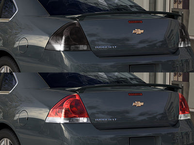 impala Before and After Smoked Taillights