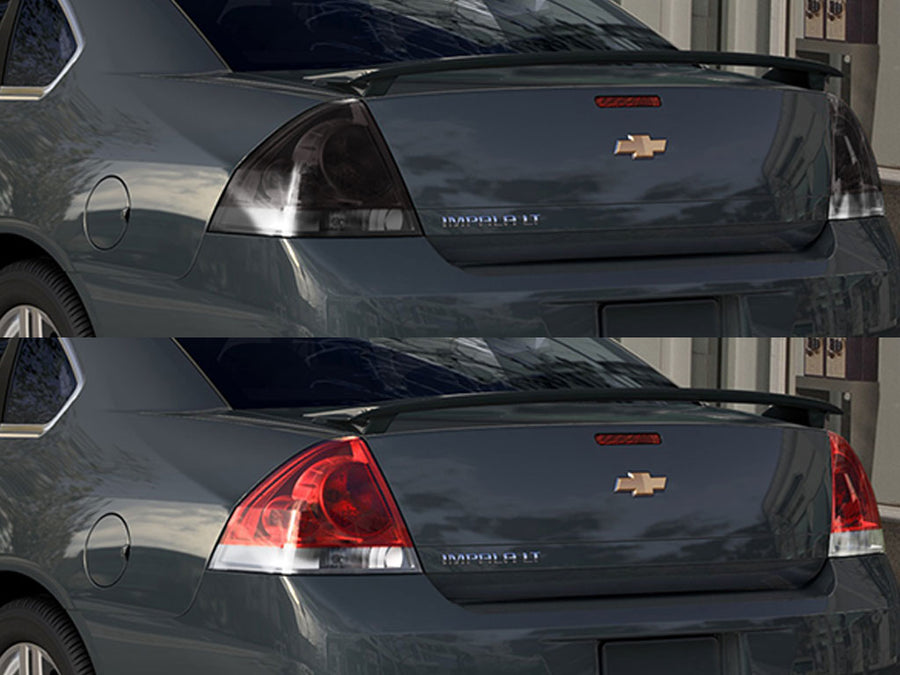 impala Before and After Smoked Taillights