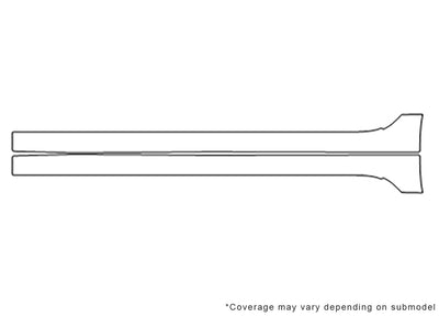 impala 3M Clear Bra Door Cup Precut PPF Diagram
