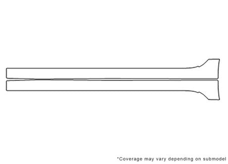 impala 3M Clear Bra Door Cup Precut PPF Diagram