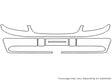 malibu 3M Clear Bra Bumper Precut PPF Diagram