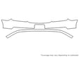 malibu Avery Dennison Clear Bra Bumper Precut PPF Diagram