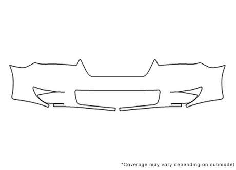 malibu Avery Dennison Clear Bra Bumper Precut PPF Diagram