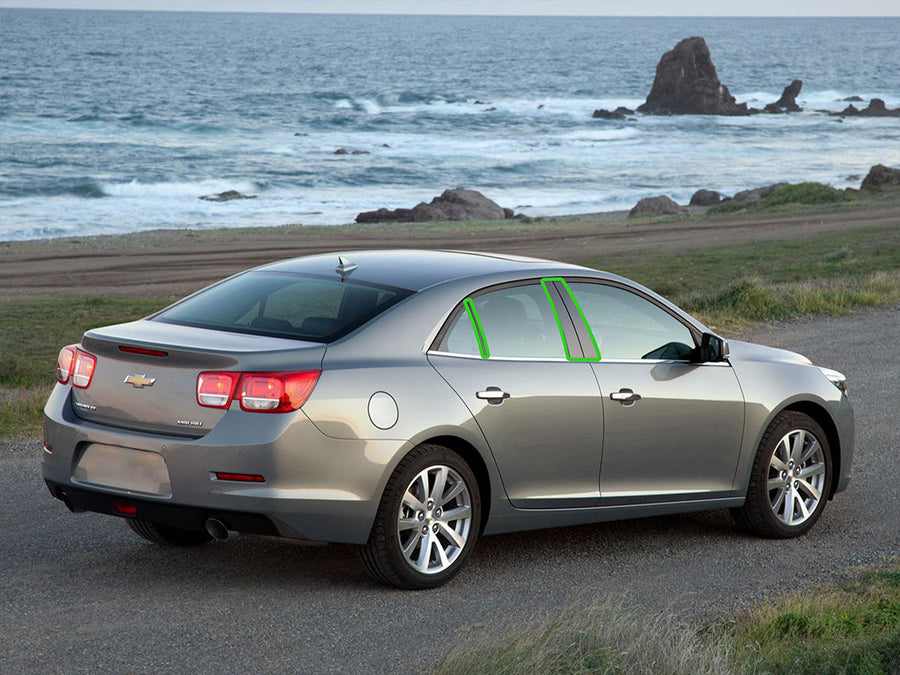 chevrolet malibu 2008-2012 Pillar Post Trim Installation Location