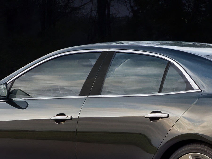 chevrolet malibu 2013-2015 Matte Black Pillar Cover Diagram
