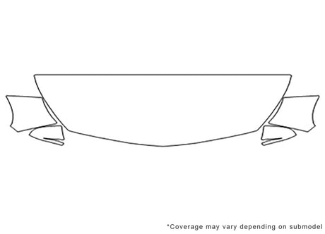 malibu Avery Dennison Clear Bra Hood Precut PPF Diagram