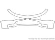 malibu Avery Dennison Clear Bra Bumper Precut PPF Diagram