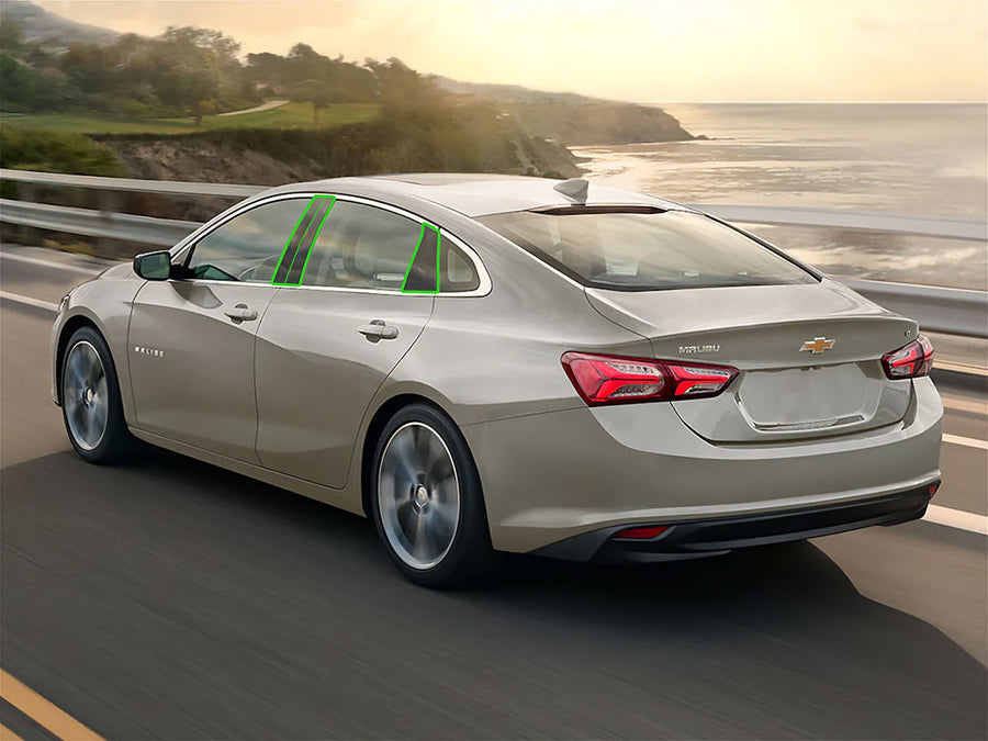 chevrolet malibu 2016-2024 Pillar Post Trim Installation Location