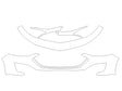 malibu 3M Clear Bra Bumper Precut PPF Diagram