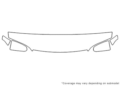 monte carlo 3M Clear Bra Hood Precut PPF Diagram