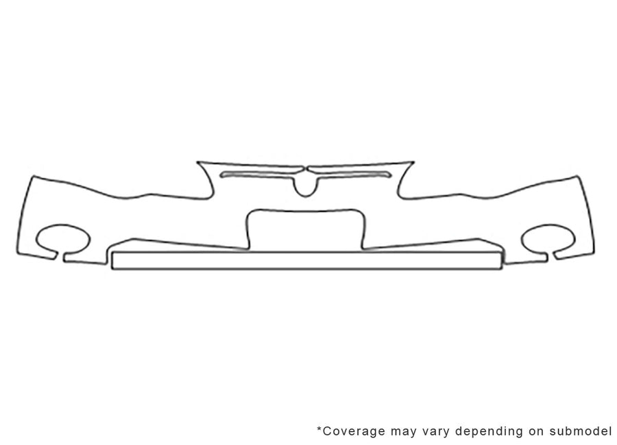 monte carlo 3M Clear Bra Bumper Precut PPF Diagram