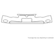 monte carlo Avery Dennison Clear Bra Bumper Precut PPF Diagram