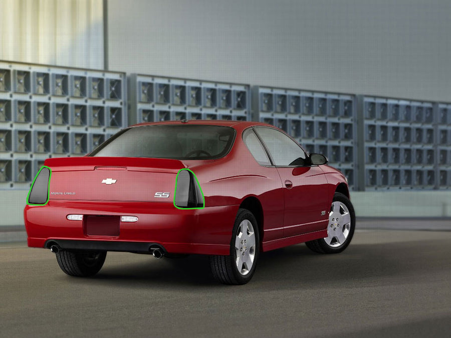 monte carlo Tail Light Tint Installation Points