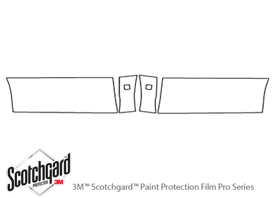 monte carlo 3M Clear Bra Door Cup Precut PPF Diagram